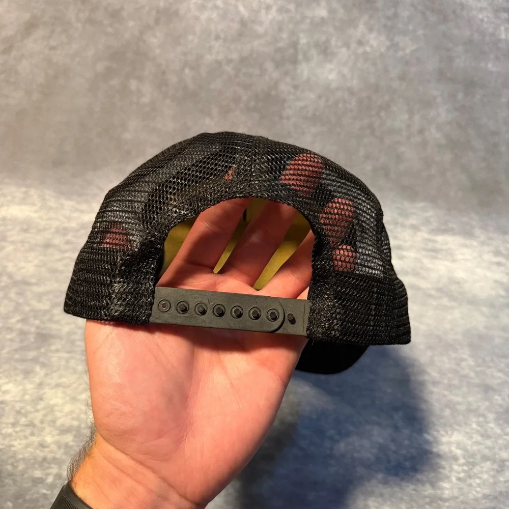 Vintage NRA National Rifle Association Trucker Hat Scrambled Eggs Made USA Black
